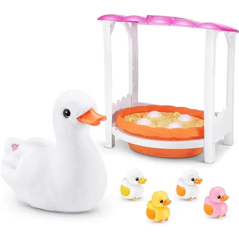 ZURU Pets Alive Mommy Duck Surprise Family – Hatching Babies & Waddling ...