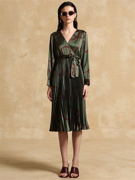 Yana Printed Midi Dress – KAZO