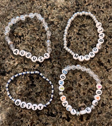 Taylor Swift Folklore Eras Tour friendship bracelets inspo | Friendship ...