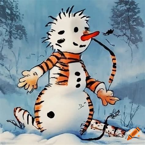 Calvin And Hobbes Snowman
