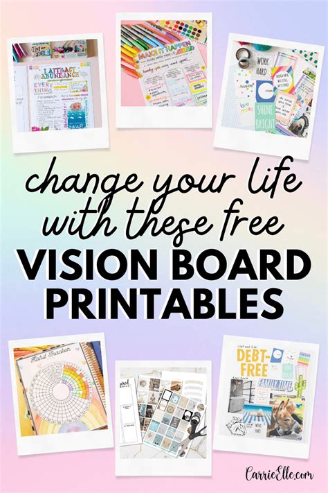 Image result for Vision Board Worksheet