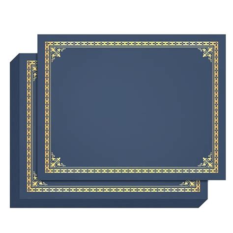 Buy GNL 30 Packs Blue Certificate Holders, Diploma Covers with Gold ...