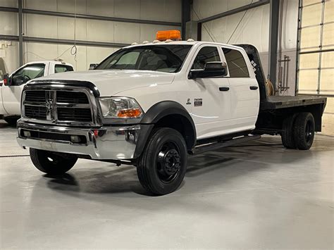 Used 2012 Ram 5500 Flatbed Crew Cab - 6.7 Cummins Turbo-Diesel - 5TH WHEEL - Low Miles For Sale ...
