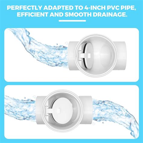 Cinsda 4 PVC Backwater Valve, 4 Inch Back Flow Preventer India | Ubuy