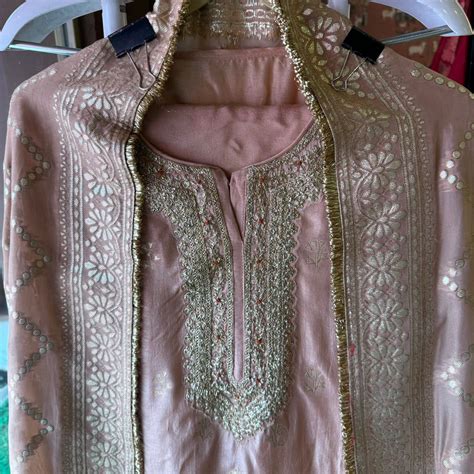 Pure Silk Unstitched Kurta – Aisha Creations