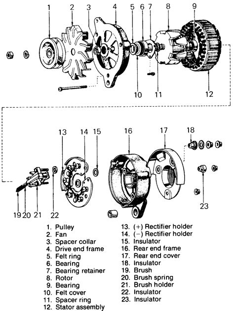 Image result for Alternator Exploded-View