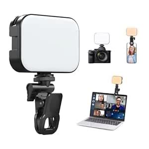 VIJIM VL100X Bi-Color LED Video Light with Clip, Camera Lights 2000mAh ...