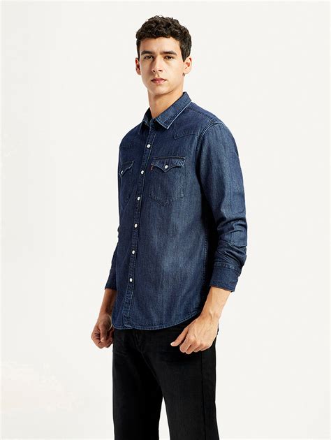 Men's Solid Indigo Slim Fit Shirt – Levis India Store