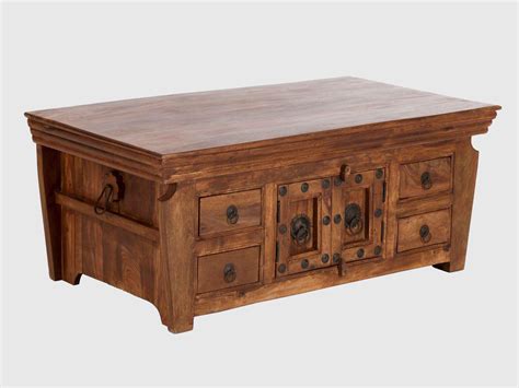 Duraster Torpedo Sheesham Wood Coffee Table with Storage | Duraster