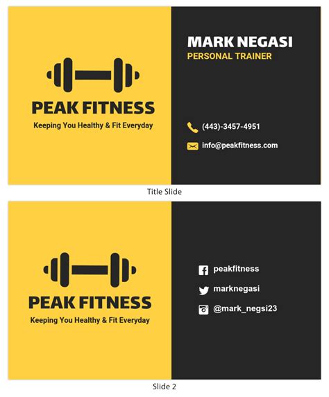 Personal Trainer Business Cards 的图像结果