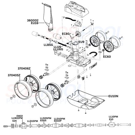 Kreepy Krauly Platinum Inground Cleaner Diagram & Part List