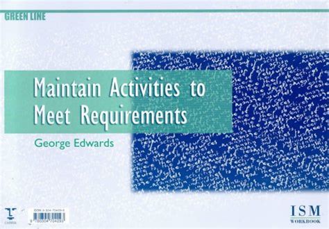 Buy Maintain Activities to Meet Requirements (No. 1) (I.S.M.NVQ ...