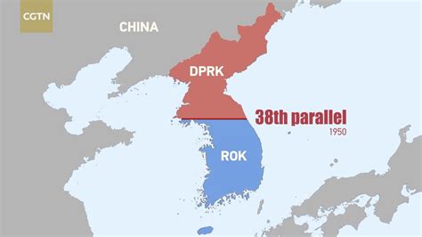 Korean War 38th Parallel Map