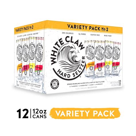 White Claw® Hard Seltzer Variety Pack No.2, 12 Pack, 12 fl oz Cans, 5% ...