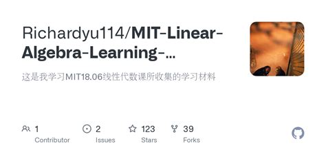 MIT OpenCourseWare Linear Algebra 的图像结果