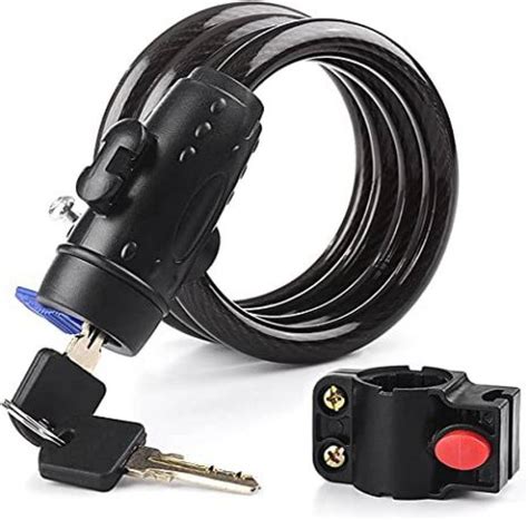 ADONYX Bike Lock Cable Bike Locks with Complimentary Mounting Bracket ...