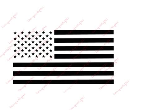 Black American Flag SVG PNG JPG United States Flag Reverse - Etsy India