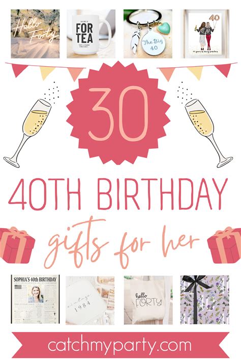 30 Amazing 40th Birthday Gifts for Women! | Catch My Party