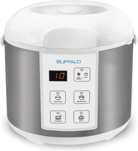 Amazon.com: Buffalo Classic Rice Cooker with Clad Stainless Steel Inner ...