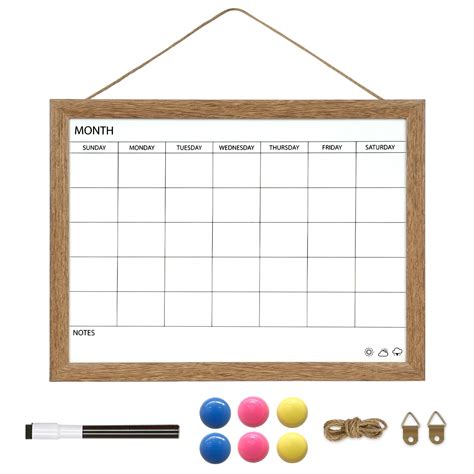 Buy DOLLAR BOSS Monthly Whiteboard 16" x 12" Dry Erase Whiteboard for ...