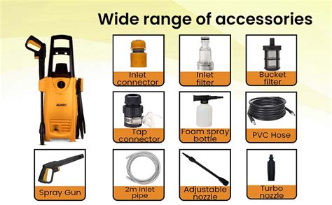 AGARO Sigma High Pressure Washer, 1800 Watts for Car/Home, 135 Bars ...