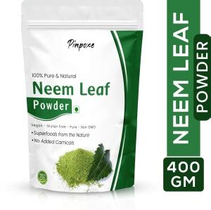 Pinpoxe Neem Leaf Powder (2 in 1 Uses) for Face Mask/Hair removal (Skin ...