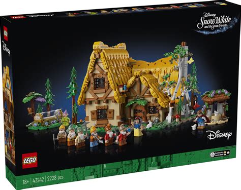 LEGO Disney 43242 Snow White and the Seven Dwarfs’ Cottage officially ...