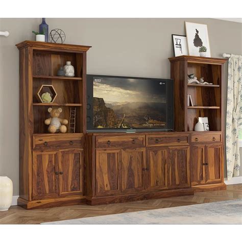 Entertainment Center Solid Wood at Isabel Newell blog