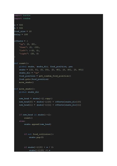 Python Turtle Snake Game 的图像结果