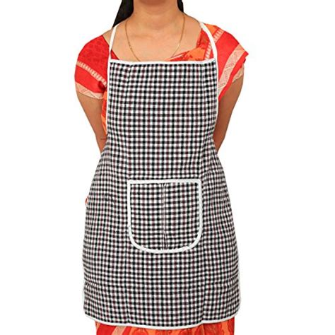 Kuber Industries™ Exclusive Multicolor Cotton Checks Apron (Reversible ...