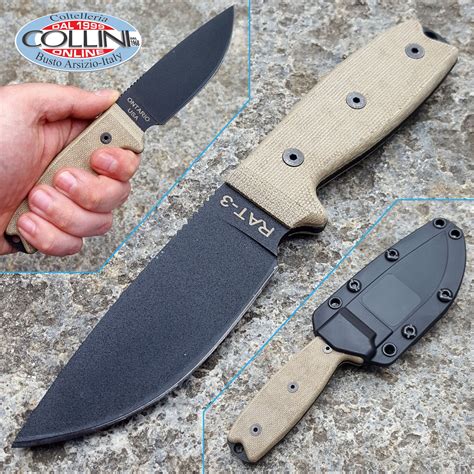 Ontario Knife Company - RAT 3 Micarta - knife