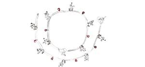 R.R Antique Handmade Silver Casting Anklets for Women : Amazon.in ...
