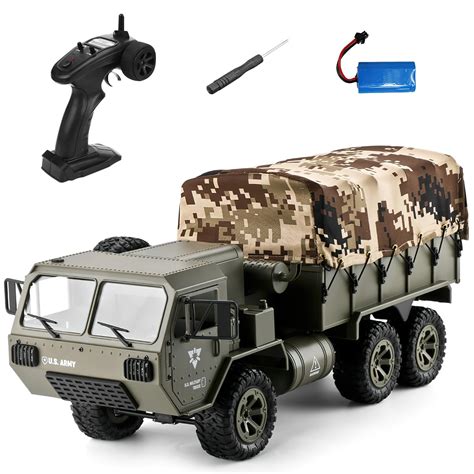 RC Military Truck 6x6 Off Road Military Armored Vehicle Heavy Expanded ...