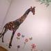Buy Giraffe Wall Decal Colorful Floral Giraffe Peel & Stick Wall ...