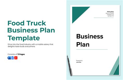 Business Plan Template Food Truck - Nationalshibarescue.org