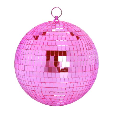 DJBoomy 8 Inch Hanging Mirror Disco Ball: Pink Disco Balls Decorations ...