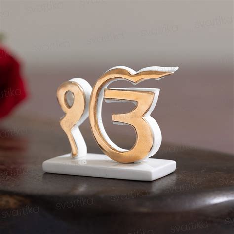 Svastika Ek Onkar for Car Dashboard | 24 Karat Gold Plated