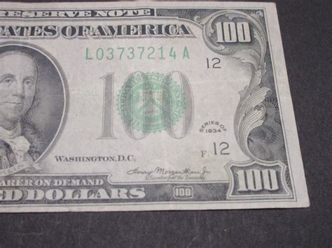 1934 100 Dollar Bill- Very Good