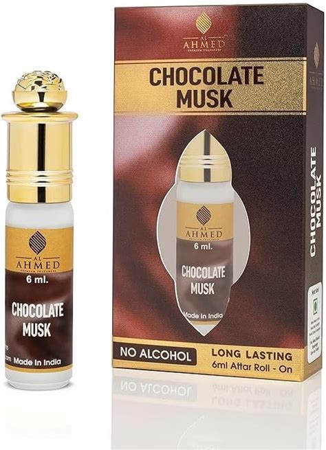 Al Ahmed Chocolate Musk Attar Roll on Perfume | Long lasting Fragrance ...