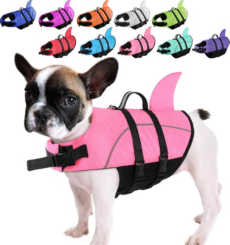 Amazon.com : Queenmore Small Dog Life Jacket,Shark Dog Life Vest for ...