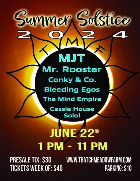 Thatch Meadow Flowers Presents: Summer Soltice 2024, 121 Harbor Road ...