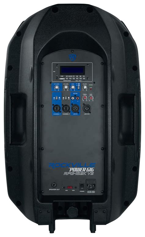 Rockville RPG152K Dual 15" Powered Speakers, Bluetooth+Mic+Speaker ...