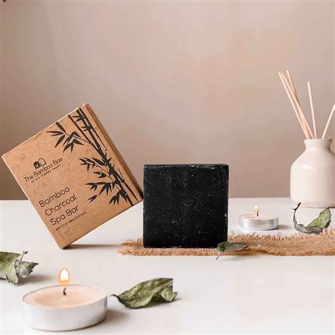 Bamboo Charcoal Soap - Handmade Spa Bar with Aloe Vera – The Bamboo Bae