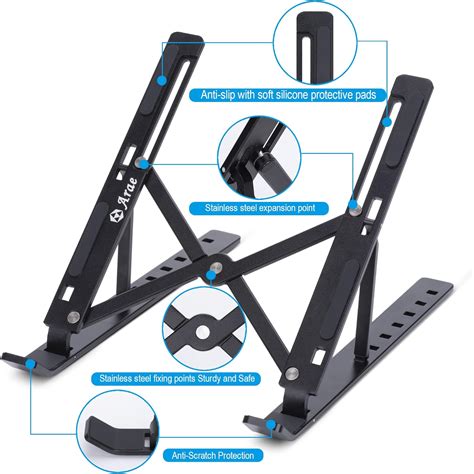 Buy Arae Laptop Stand for Desk, Adjustable Ergonomic Portable Aluminum ...