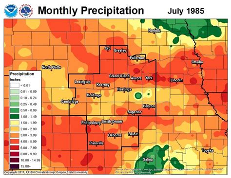 1985 Monthly Precipitation Maps
