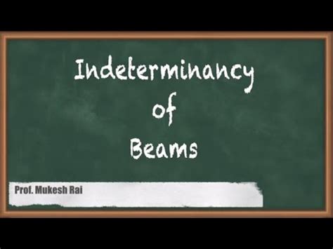Indeterminancy of Beams - Introduction of Structures and Indeterminancy ...