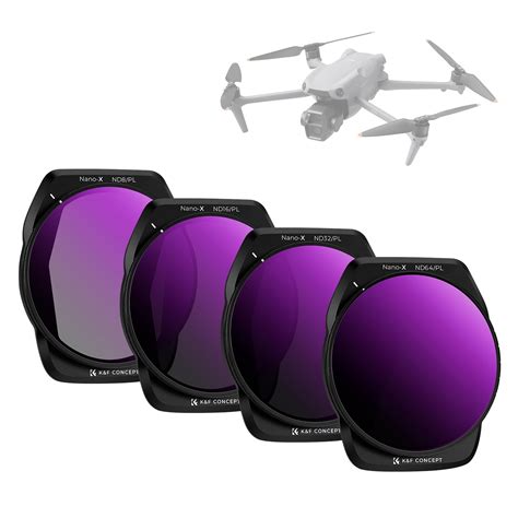 Buy K&F Concept ND PL Filter Set for DJI Air 3S, 4Pack ND8/PL ND16/PL ...