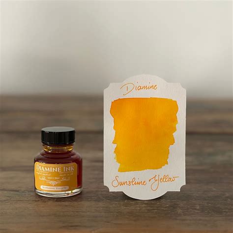 Diamine Sunshine Yellow - 30ml Bottled Ink | Galen Leather