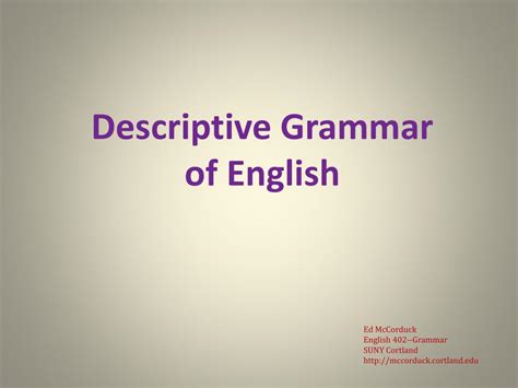 Image result for Example of Descriptive Grammar