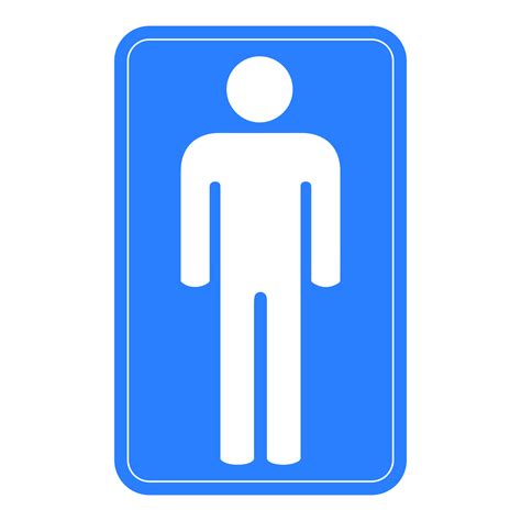 Male Toilet Sign on Transparent Background 17177813 PNG